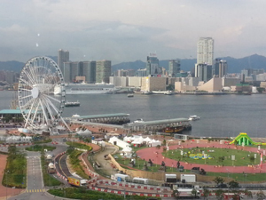 As infrastructural works are underway, the Central Harbourfront area has been allocated for the Observation Wheel and public events that are well-received by the public.