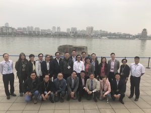 LegCo members pay a visit to the right-hand side of the riverbank of Dongjiang (DJ) at the Green Way in Huizhou to observe its water quality.