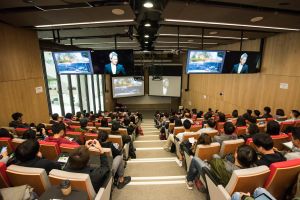 Local industry practitioners and students can watch the live broadcast of presentations and discussions at the Technological and Higher Education Institute of Hong Kong (THEi) (the Chai Wan Campus).