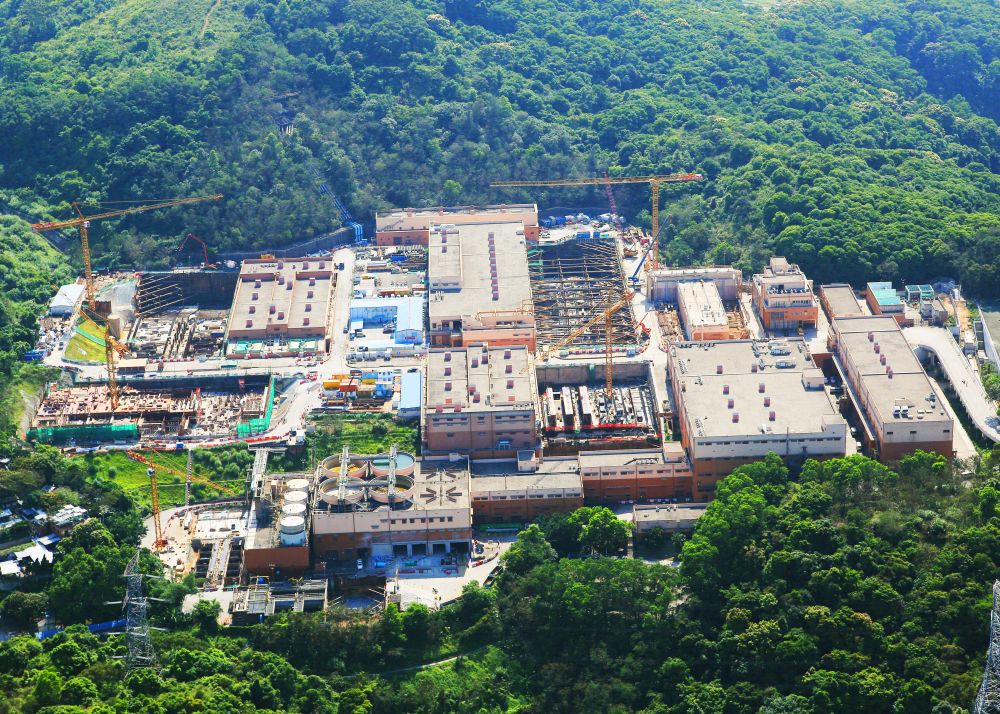 This picture was taken during the expansion of the Tai Po WTW.