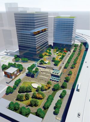 Pictured is an artist’s impression of the Kwun Tong Action Area upon completion of the works.