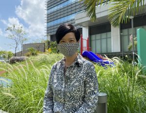 The Director of Architectural Services, Ms Winnie HO, says that the HKCH has an overall greenery coverage of 40 percent, exceeding the minimum requirement of 30 percent for the Kai Tak Development Area.1
