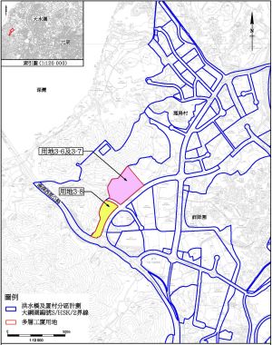 Of the first batch of MSB sites for modern industries to be made available, two sites are situated in HSK/HT NDA.  Pictured is the proposed MSB sites for modern industries in HSK/HT NDA.