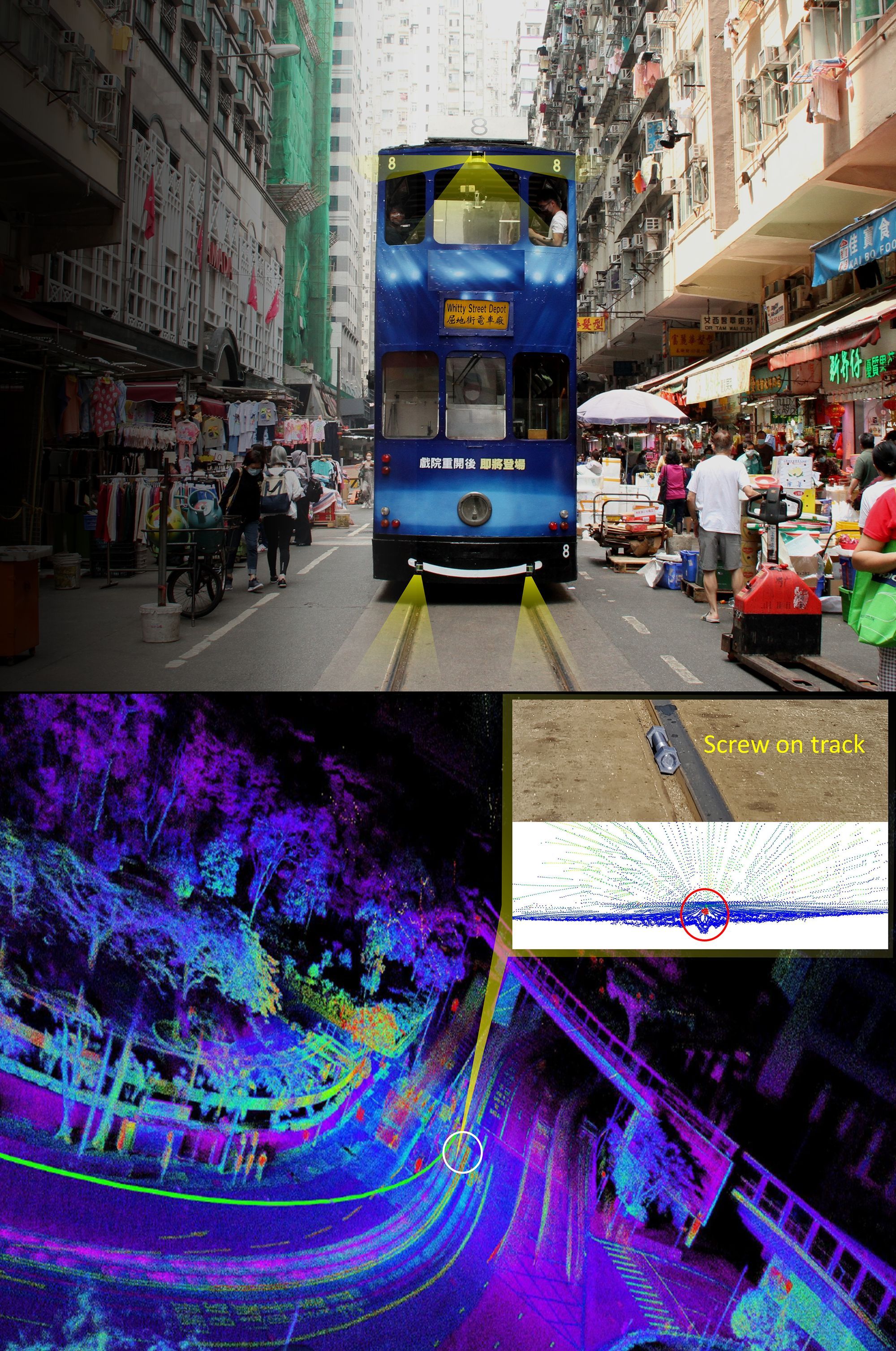 The EMSD and the Hong Kong Tramways have jointly developed a safety system to prevent trams from derailment due to foreign objects. 