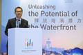 The Secretary for Development, Mr Paul Chan, today (October 4) delivers a speech at the Symposium on Harbourfront Development 2013 organised by the Harbourfront Commission