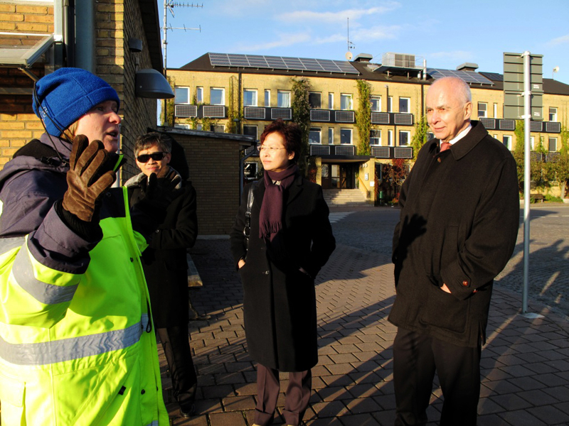 Mrs Lam tours Eco-city Augustenborg, an urban redevelopment project in Malmo.
