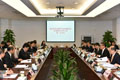 The Secretary for Development of the Hong Kong Special Administrative Region Government, Mr Paul Chan (second right), and the Executive Vice Mayor of the Shenzhen Municipal Government, Mr Lu Ruifeng (third left), convene the first meeting of the Hong Kong-Shenzhen Joint Task Force on Boundary District and Lok Ma Chau Loop Development in Shenzhen today (January 6).