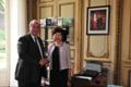 Mrs Lam meets the Minister for the City responsible for the Grand Paris project, Mr Maurice Leroy, to understand this visionary and large-scale urban planning project.