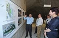 Mr Tsang is briefed on a project to relocate service reservoirs at Pok Fu Lam in a cavern and release the land for the University of Hong Kong's Centennial Campus