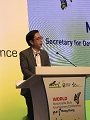 The Secretary for 
Development, Mr Eric Ma, delivers a speech at the closing ceremony of the World Sustainable Built Environment Conference 2017 Hong Kong today (June 7).