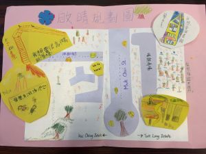 >A layout plan of Kai Ching made by the children themselves.