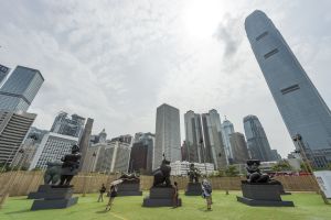 Nine Botero sculptures are on display during the two-month “Botero in Hong Kong” exhibition.