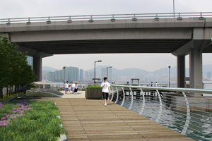 The CEDD proposes to build a boardwalk of about 2km long underneath the IEC from Oil Street in North Point to Hoi Yu Street in Quarry Bay