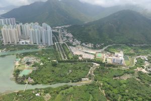 Project on revitalisation of water bodies (3): The downstream of Tung Chung River will be revitalised into a river park.