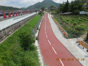 The cycle track near Tai Wo