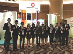 The Secretary for Development, Mr Eric Ma (sixth left), is pictured with the youth ambassadors of the World Sustainable Built Environment Conference 2017 Hong Kong at the event today (June 7).