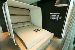 A bed with a localised air-conditioning system