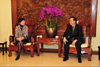 林鄭月娥昨晚（三月四日）拜會中國駐大韓民國大使張鑫森。