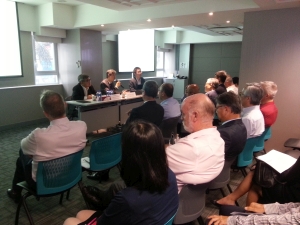 The DEVB exchanges information and experience with industry stakeholders in sharing sessions.