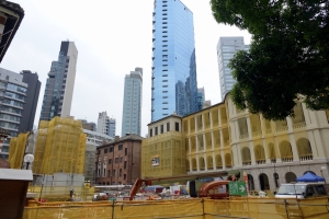 Some buildings of Tai Kwun are expected to open to the public by mid-2018.