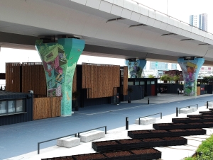 FF02 has a gallery and multi-purpose rooms for the use of different organisations on application. Part of the site is used as urban farm to promote green living.