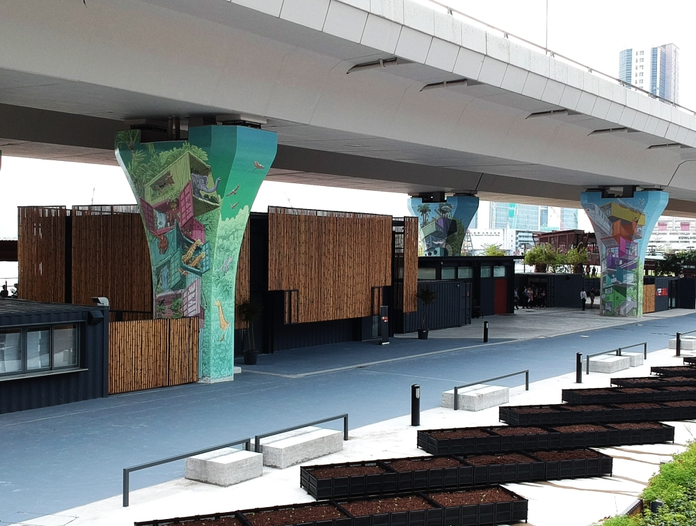 FF02 has a gallery and multi-purpose rooms for the use of different organisations on application. Part of the site is used as urban farm to promote green living.