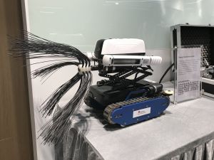A “Gizmo” corner is included in the Centre, showcasing the IAQ Disinfection Robot above and Rebar Tying Machine. The innovations are initiated by frontline workers.