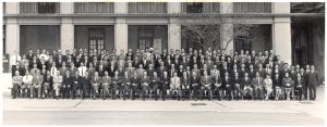 A group photo of Mr Jaswant SINGH (centre, last row) with his WSD colleagues in 1968.
