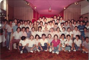 Mr Swindar SINGH (fourth right, front row) compares working in the WSD to joining one big family with colleagues mutually supporting each other in the spirit of brotherhood.