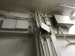 Electrical wiring in some corridors also needs to be made good.