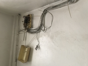 Electrical wiring in some corridors also needs to be made good.