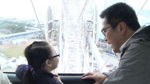 Over the past year, the SDEV, Mr Michael WONG, had more opportunities to reach out to the community, including going to a home for the aged to visit “old pals” during Christmas and inviting children and their parents for a ride on the Ferris Wheel.