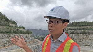 According to the Senior Geotechnical Engineer in the Mines Division of CEDD, Mr HUNG Kin-chung Roy, Lam Tei Quarry in Tuen Mun, covering an area of 30 hectares, is the only existing quarry operating in Hong Kong. The operation is scheduled for completion in 2022/23.