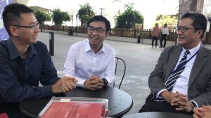 Mr LAM Siu-pang, Kevin (left), a GEG, says that a landslip incident on the Mainland he has witnessed leaves a deep impression on him and motivates him to dedicate himself to slope stabilisation work.