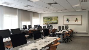 The former Juvenile Court has been turned into a computer room for students to do revision, and complete their projects and assignments.