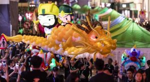 The finale to the carnival is an unprecedented night parade organised for the first time, attracting crowds of appreciative members of the public and visitors to take photos on both sides of the road.  The night parade marked a perfect ending for the event.