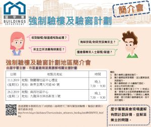 The MBIS and MWIS were fully implemented in mid-2012. Briefing sessions were organised by the BD to help the public know more about the two schemes.