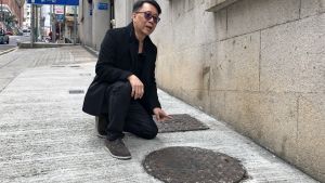 Mr Sammy LAI says that the manhole covers were round in the early days, and they were later turned into square shape to facilitate drainage workers to open for inspection and clearance of manholes and drains.  