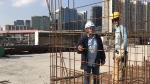 An instructor is putting a lot of effort into teaching his trainee.