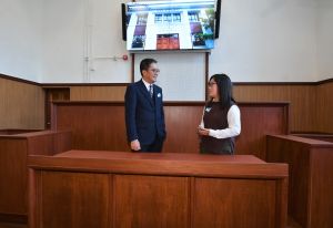 The magistrate’s bench, prisoner's dock, public sitting area, reporters’ bench, wooden flooring and staircases, etc. have been preserved in Court No. 2.