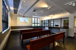 Pictured is the original shroff office of the magistracy.