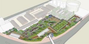 Currently undergoing revitalisation, the rear portion of the Cattle Depot will be developed into the Cattle Depot Art Park, scheduled to open to the public in the middle of the year. Pictured is the artist’s impression of the rear portion of the Cattle Depot. 