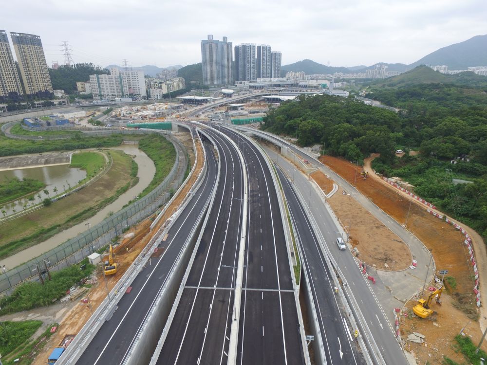 Pictured is the Lin Ma Hang Road Interchange.