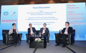 Some 500 friends who are members of the construction industry, building management sector and academia, as well as government colleagues, have attended the Building Safety Symposium 2019. Pictured are speakers participating in one of the focus sessions.