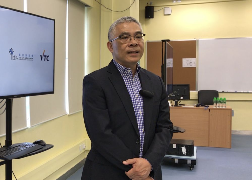 The vice president of the Lift & Escalator Contractors Association, Mr LAI Wah-hing, says that as the trade has a keen demand for talents, practicing technicians can enhance their skills and qualifications through continuous learning.