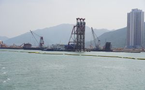 The reclamation works under the TCNTE project are in full swing.