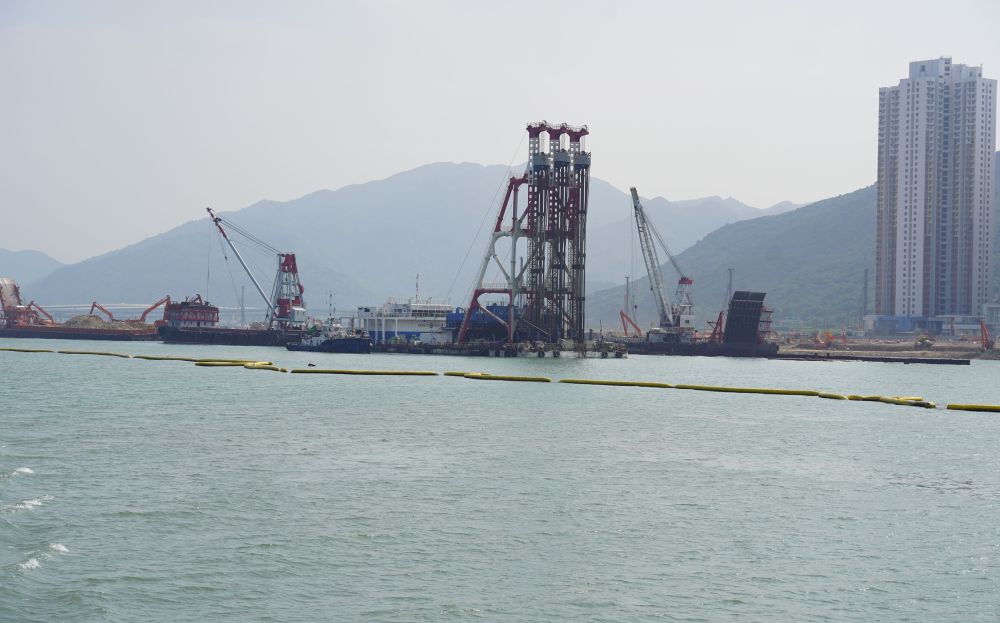 The reclamation works under the TCNTE project are in full swing.