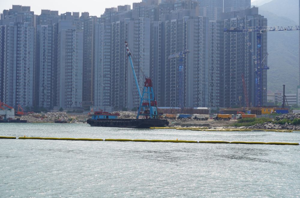 The reclamation works under the TCNTE project are in full swing.