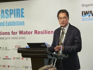 The Secretary for Development, Mr WONG Wai-lun, Michael, says that water resources must be managed in a smart, sustainable and equitable manner.