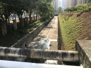 Pictured is the existing Jordan Valley Nullah. Landscaping works will be conducted at downstream and at both sides of the nullah (i.e. near Jordan Valley Park).